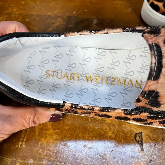 Stuart Weitzman Daryl Calf Hair Slip-on Sneakers- Size 36 5 1/2 - NWT - Picture 4 of 8